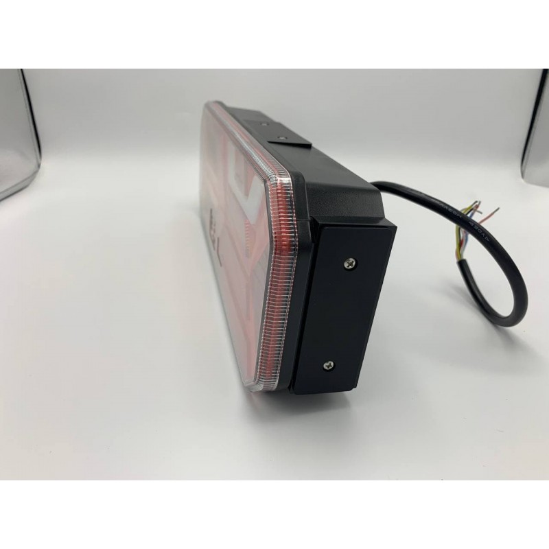 Универсальный задний фонарь с динамическим индикатором поворота и габаритным огнём LED+НЕОН 10-30V L
