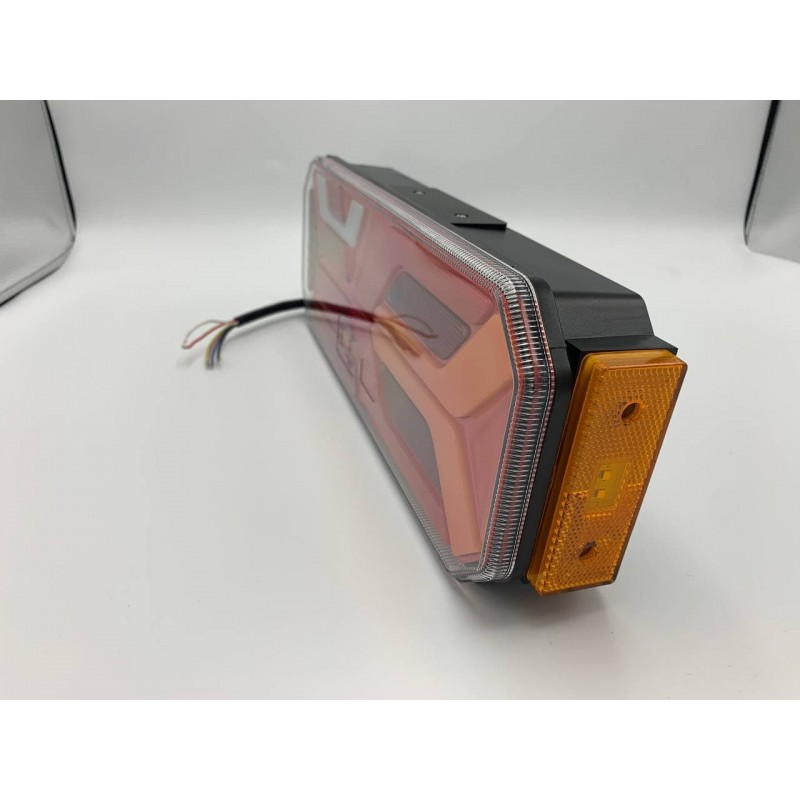 Универсальный задний фонарь с динамическим индикатором поворота и габаритным огнём LED+НЕОН 10-30V R