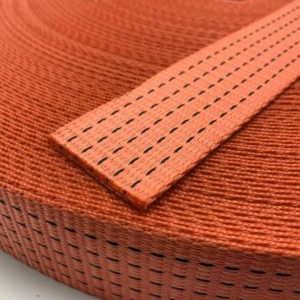 Лента текстильная полиэфирная 50 мм оранжевая
