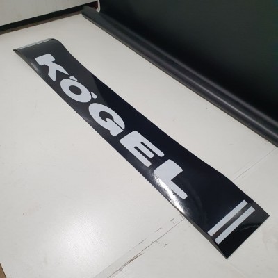 Брызговик на задний бампер универсальный с рисунком "KOGEL" Чёрный (350Х2400)