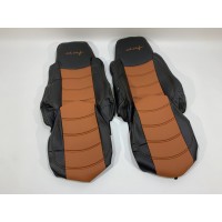 Набор чехлов для сидений DAF XF95 - XF105 чёрно-коричневого цвета