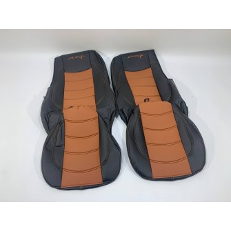 Набор чехлов для сидений DAF XF E6 чёрно-коричневого цвета