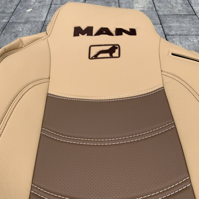 Набор чехлов для сидений MAN TGX E5 бежевого цвета