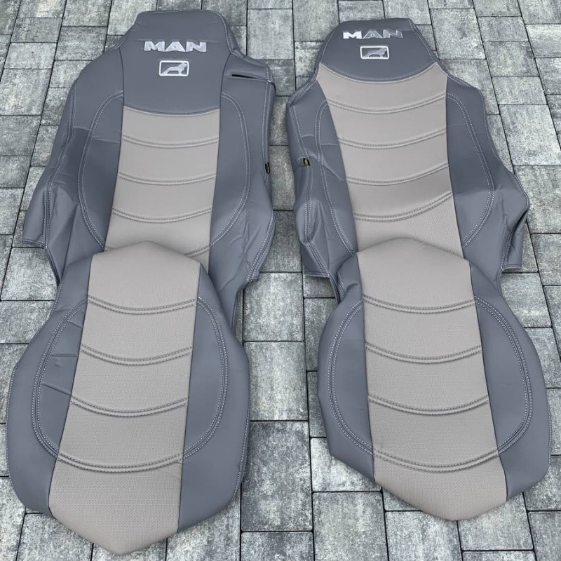 Набор чехлов для сидений MAN TGX E5 серого цвета