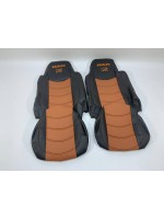 Набор чехлов для сидений MAN TGA 460-480 XXL чёрно-коричневого цвета