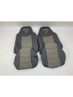 Набор чехлов для сидений MAN TGA 460-480 XXL из эко кожи серого цвета