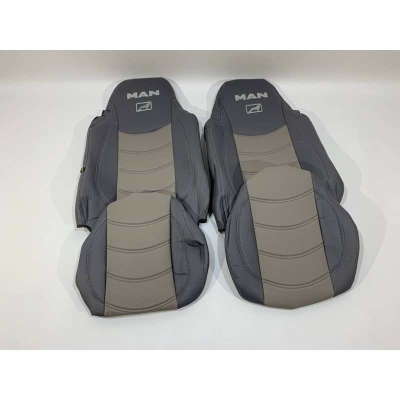Набор чехлов для сидений MAN TGA 460-480 XXL серого цвета