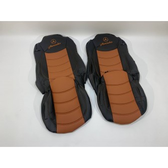Набор чехлов для сидений MERCEDES ACTROS E6 чёрно-коричневого цвета