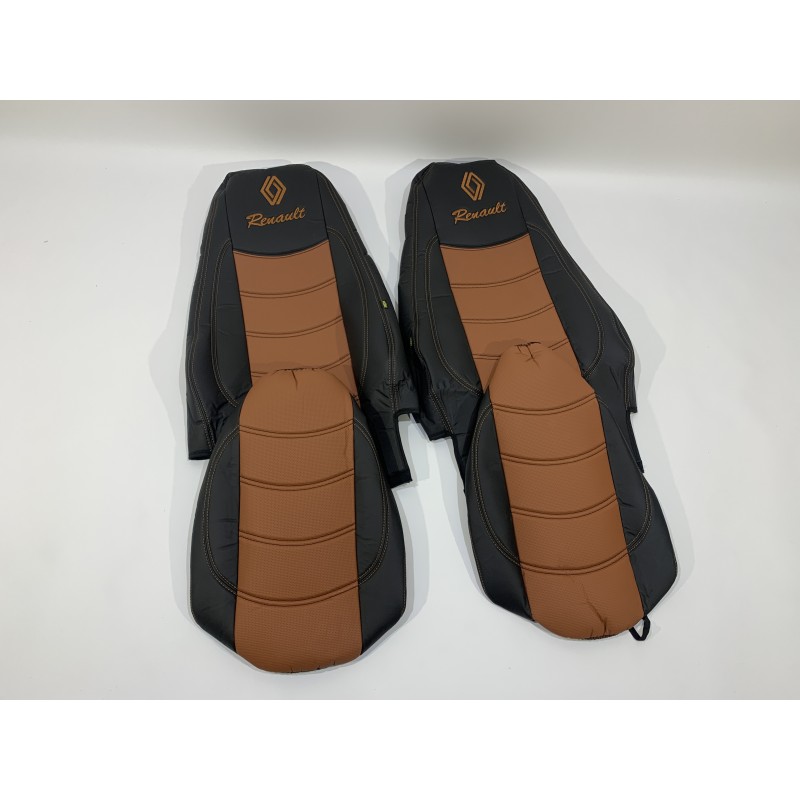Набор чехлов для сидений RENAULT PREMIUM 460 DXI E5 чёрно-коричневого цвета