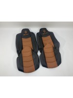 Набор чехлов для сидений RENAULT RANGE T460 E6 чёрно-коричневого цвета