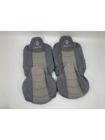 Набор чехлов для сидений RENAULT RANGE T460 EURO 6 из эко кожи серого цвета