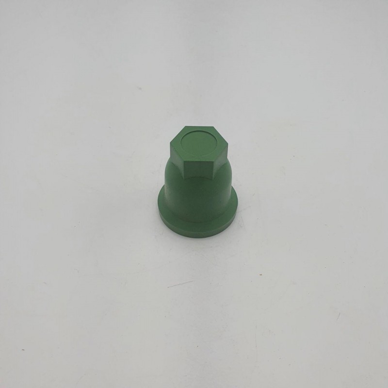 Колпачок на колесную гайку 33 пластиковый зеленого цвета