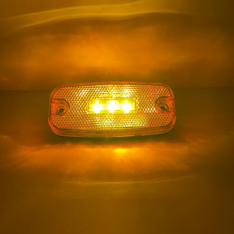 Габаритный фонарь жёлтый 12-24В LED