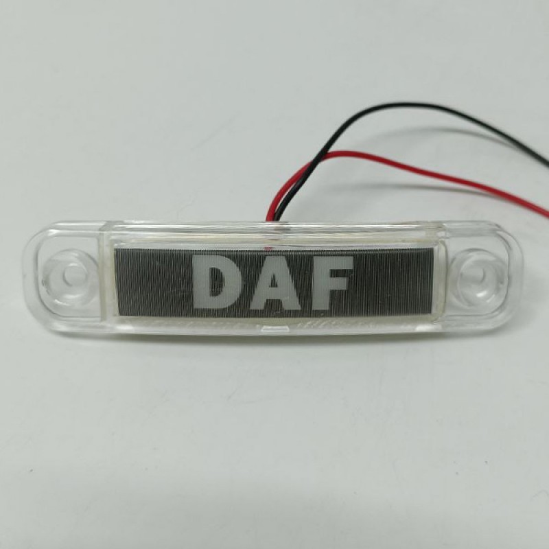 Фонарь габаритный светодиодный белый с надписью DAF
