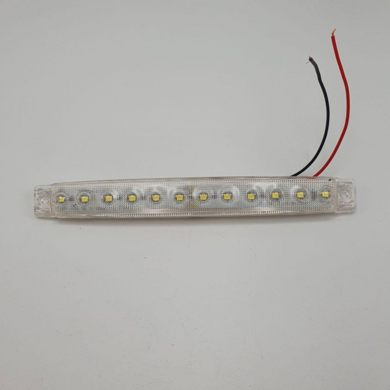 Габаритный фонарь светодиодный белый 12LED 24V