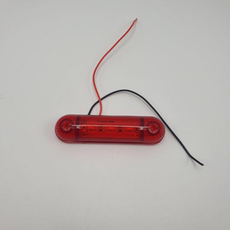 Габаритный фонарь светодиодный красный 3LED 24V