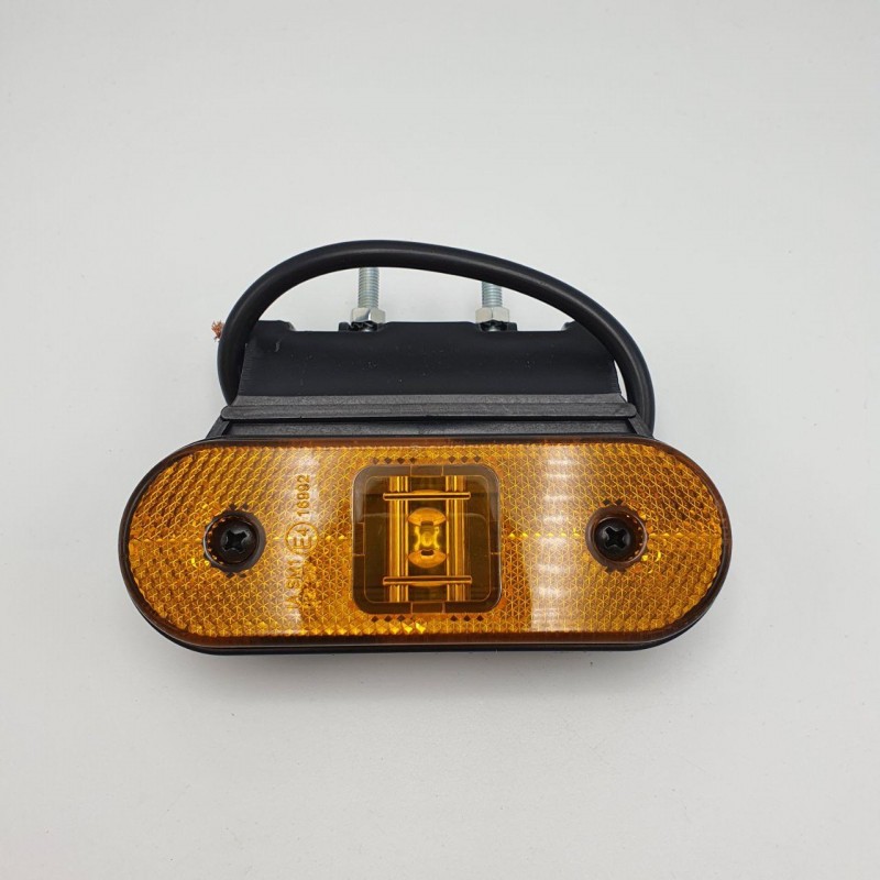 Габаритный фонарь с кронштейном Жёлтый 24V LED
