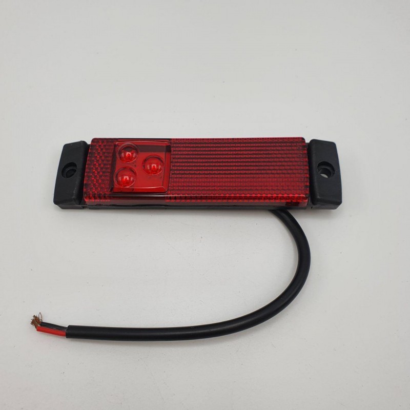 Габаритный фонарь с кронштейном светодиодный красный 24V