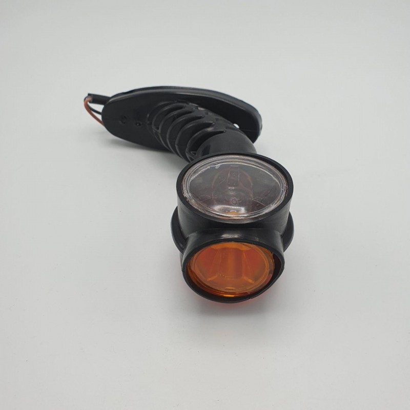 Габаритный фонарь заноса прицепа длиной 13 см трёхцветный под лампочку 24V