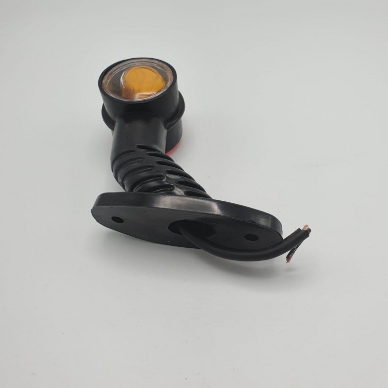 Габаритный фонарь заноса прицепа длиной 13 см трёхцветный под лампочку 24V