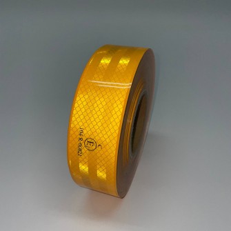 Стрічка світловідбиваюча для маркування кузова жовта контурна (Е)