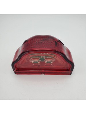 Фонарь подсветки номера в красном полупрозрачном корпусе 24V