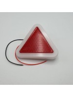 Светоотражатель треугольный красный LED+НЕОН 12-24V