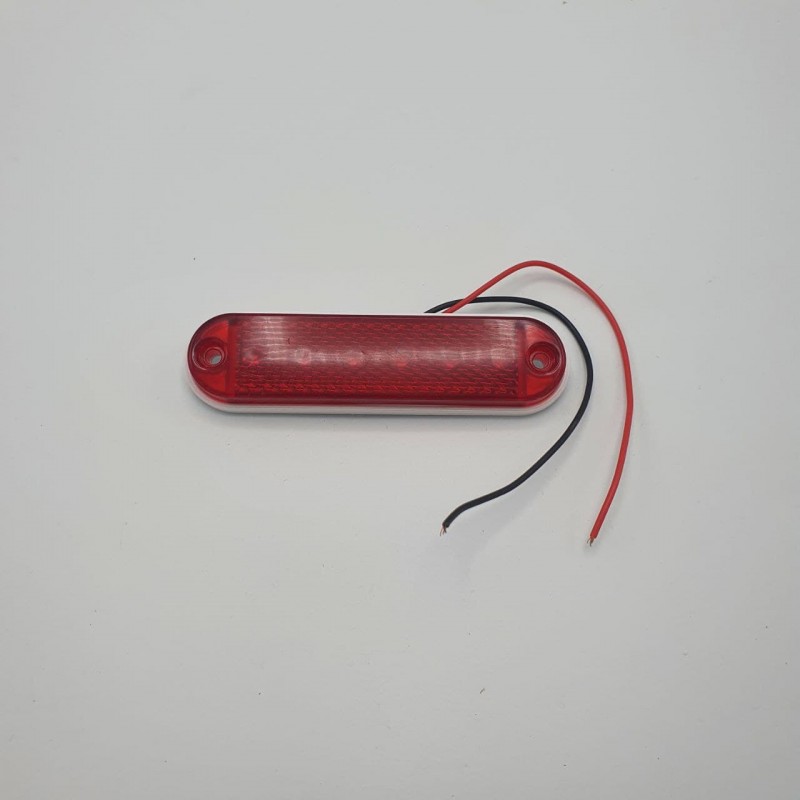 Габаритный фонарь светодиодный красный 6LED 24V