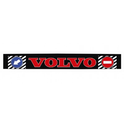 Брызговик на задний бампер с надписью "VOLVO" Красного цвета (350X2400)