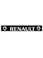 Брызговик на задний бампер с рисунком "RENAULT" Чёрно-Белый (350X2400)