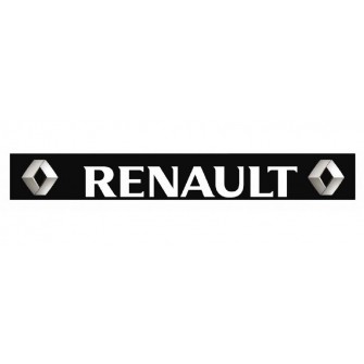 Брызговик на задний бампер с рисунком "RENAULT" Чёрно-Белый (350X2400)