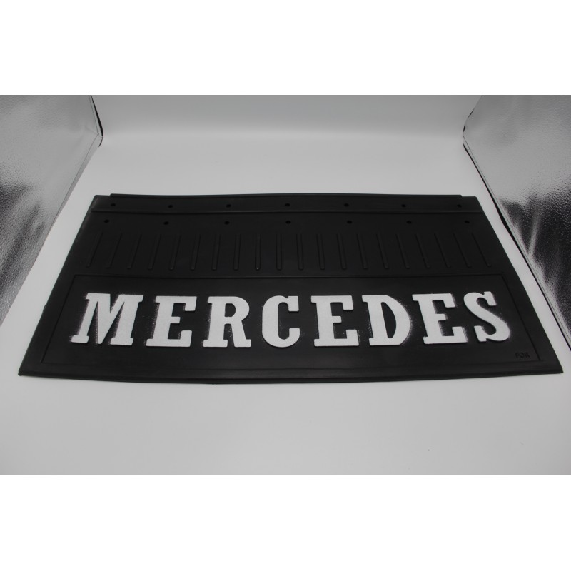 Брызговик с надписью "MERCEDES" Тиснёный чёрный (350Х650)
