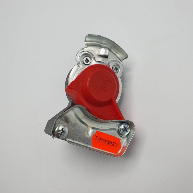 Головка сцепления пневмопривода (М22Х1,5) С обратным клапаном (Автомат) Красная