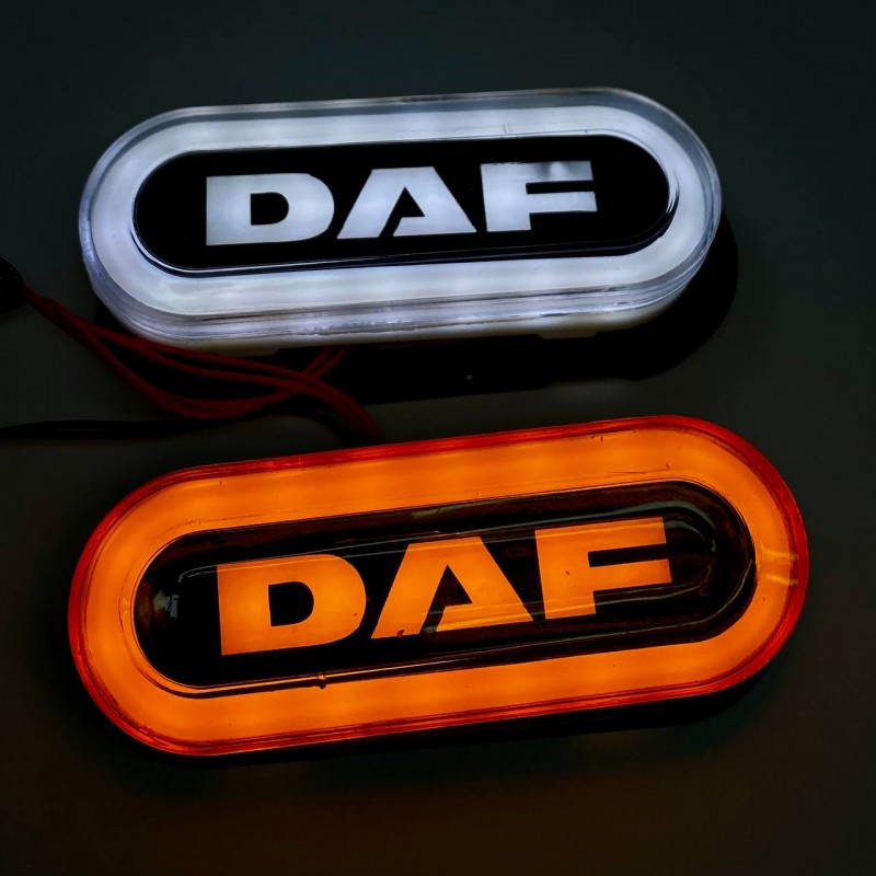 Габаритный фонарь белый DAF Неон 24v LED