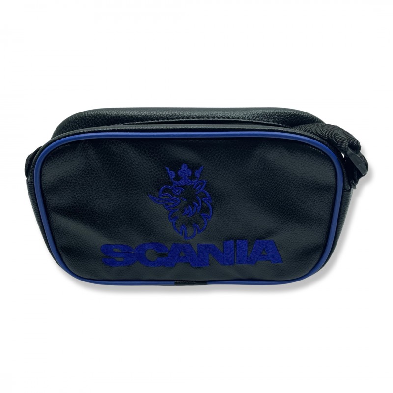 Сумка с логотипом "SCANIA" Синяя из экокожи