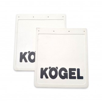 Бризковик на односхиле колесо з об'ємним малюнком "KOGEL" Білий (400X450)