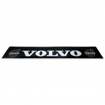 Брызговик на задний бампер с рисунком "VOLVO" Чёрно-Белый (2400X350)