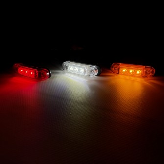 Габаритный фонарь 12-24v LED 3 Красный HORPOL