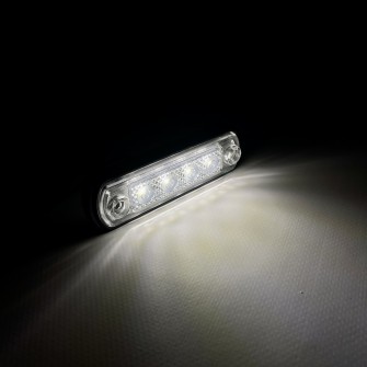Габаритный фонарь 12-24v LED 4 Белый для труб