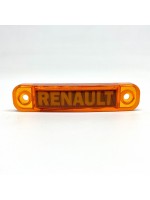Габаритный фонарь светодиодный желтый 24В с надписью Renault