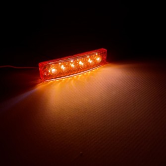 Габаритный фонарь красный LED 24V NOKTA