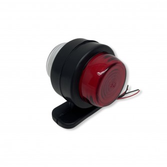 Габаритный фонарь (Рожок) LED 12-24V красно-белый Неон 7 см FR