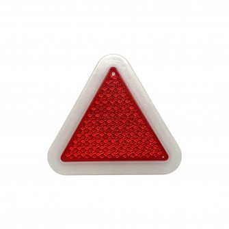 Светоотражатель треугольный красный неоновый 12-24V