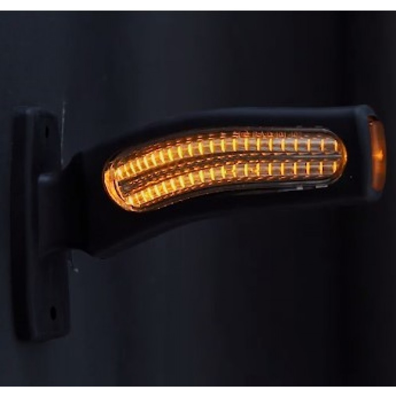 Габаритный фонарь заноса прицепа светодиодный трёхцветный удлинённый 12-24V
