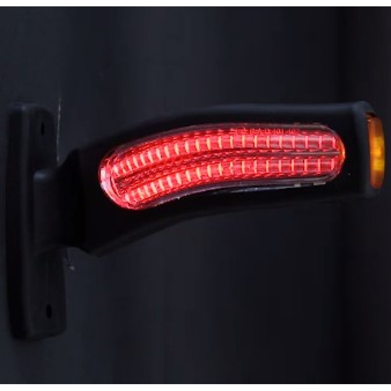 Габаритный фонарь заноса прицепа светодиодный трёхцветный 12-24V