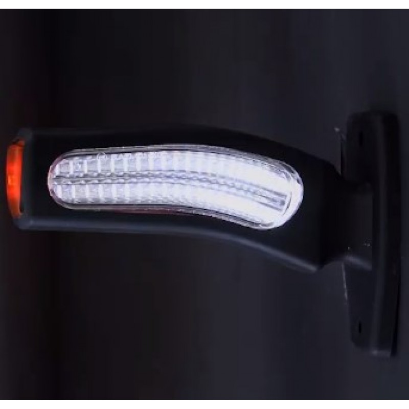 Габаритный фонарь заноса прицепа светодиодный трёхцветный удлинённый 12-24V