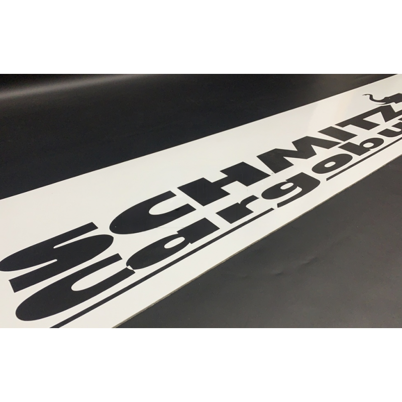Брызговик на задний бампер универсальный с рисунком "Schmitz Cargobull" (350X2400)