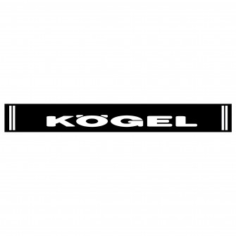 Брызговик на задний бампер универсальный с рисунком "KOGEL" Чёрный (350Х2400)