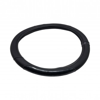 Чехол для руля эко-кожа с чёрными вставками 450 мм