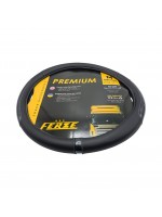 Чохол для керма еко-шкіра з чорними вставками 450 мм